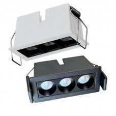 Foco empotrar LED fijo Cuadrado 70x40mm MINI 5W, Blanco ó Negro